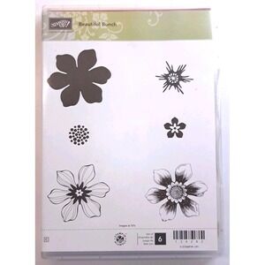 Stampin Up Mixed Bunch 6‎ Cling Stamp Set 125537